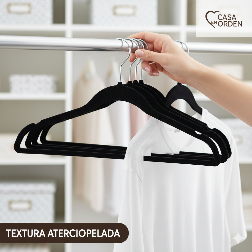 3X1 perchas aterciopeladas