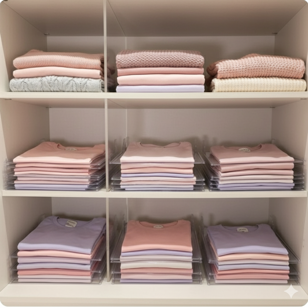 X10 separador de remeras transparente