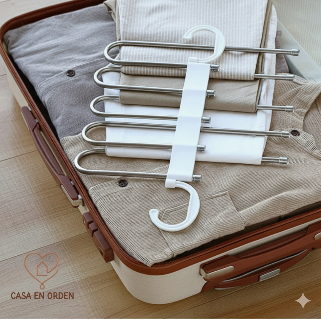 Percha extensible pantalonera Metalica