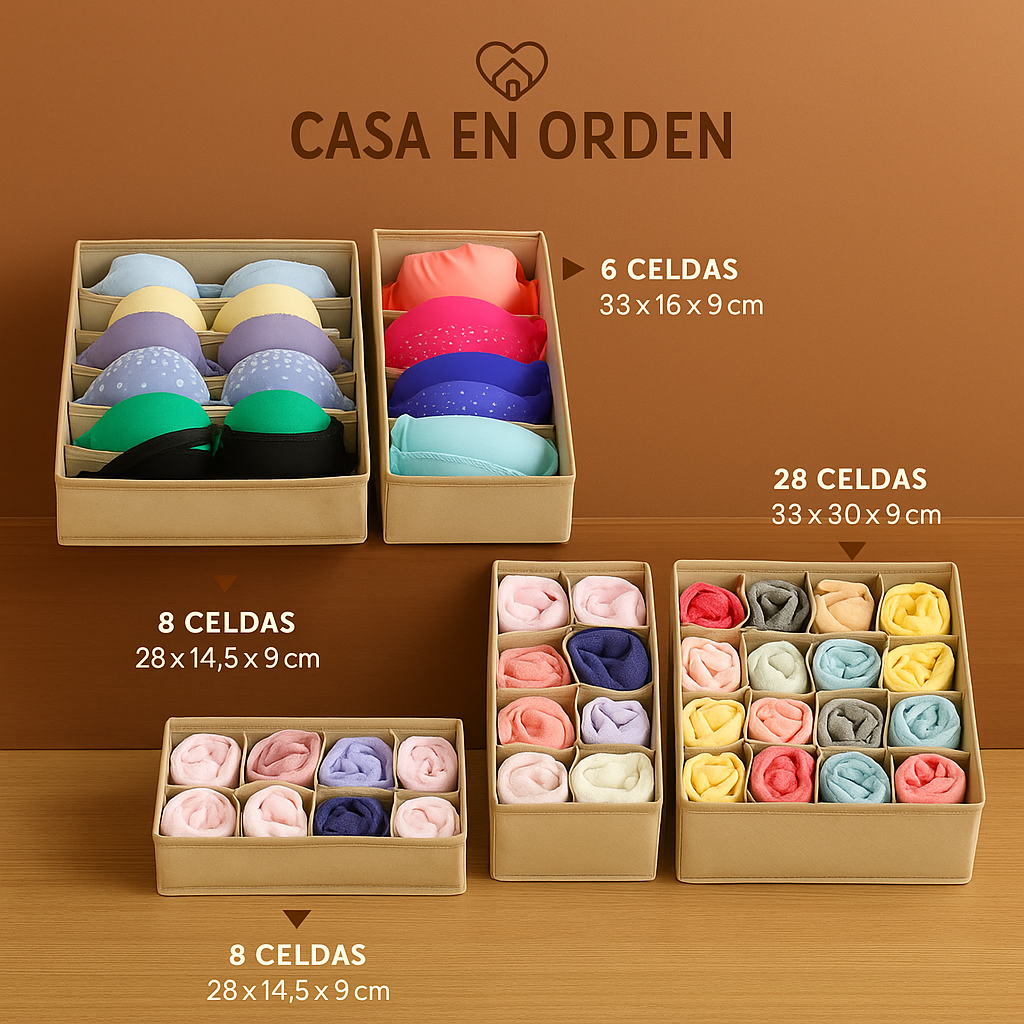 KIT 4 en 1 Organizador de Ropa