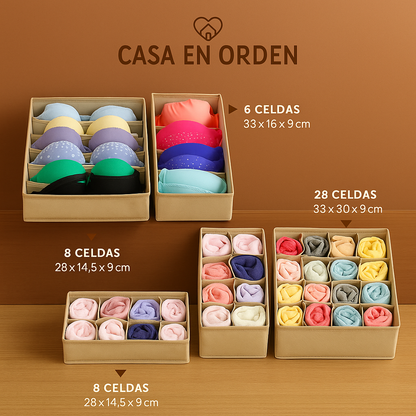 KIT 4 en 1 Organizador de Ropa