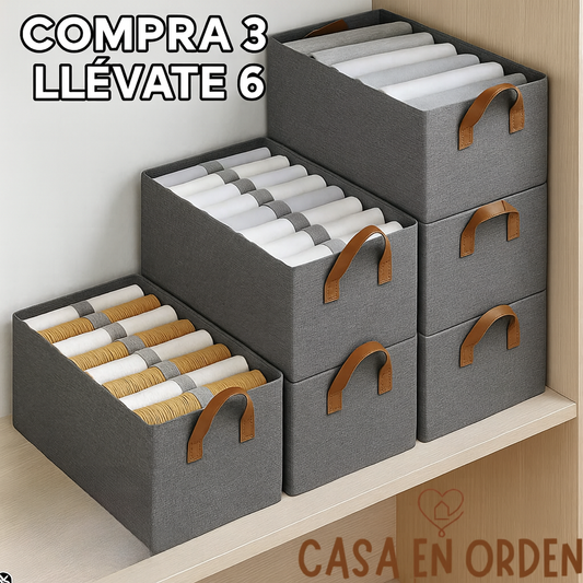 Organizadores de Ropa Plegables (Comprá 3 y lleváte 6)