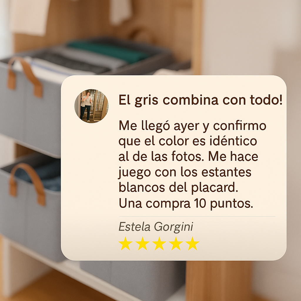 Organizadores de Ropa Plegables (Comprá 1 y lleváte 3) + Ebook + Perfumero de regalo