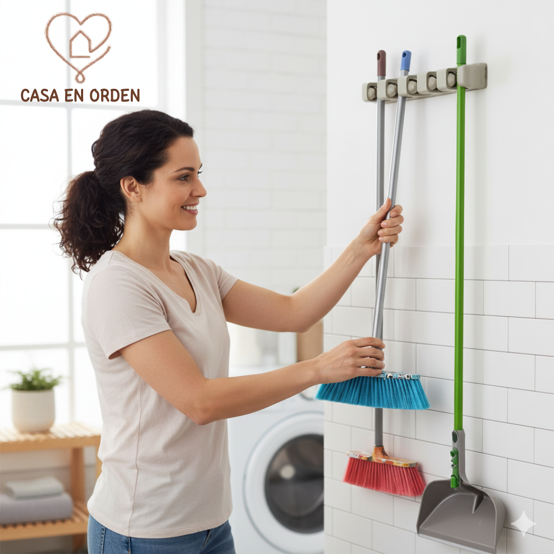 Escobero Soporte Porta Elementos