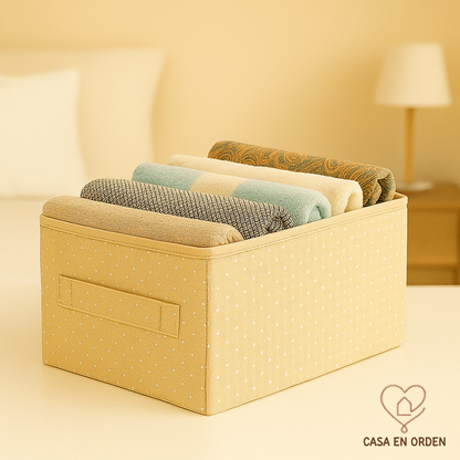 Canasto organizador multiuso estampado - Modelo Milan