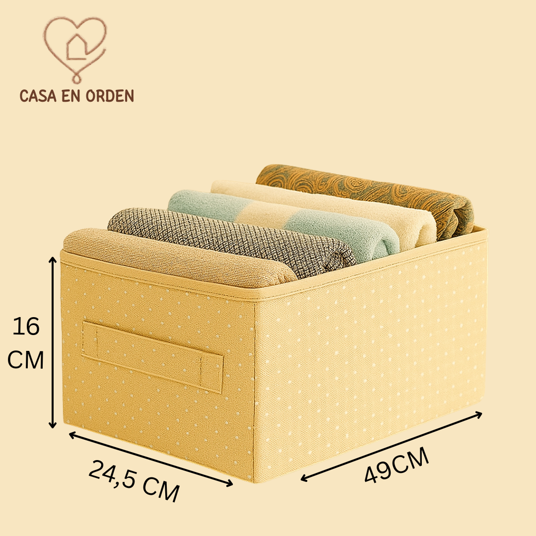 Canasto organizador multiuso estampado - Modelo Milan