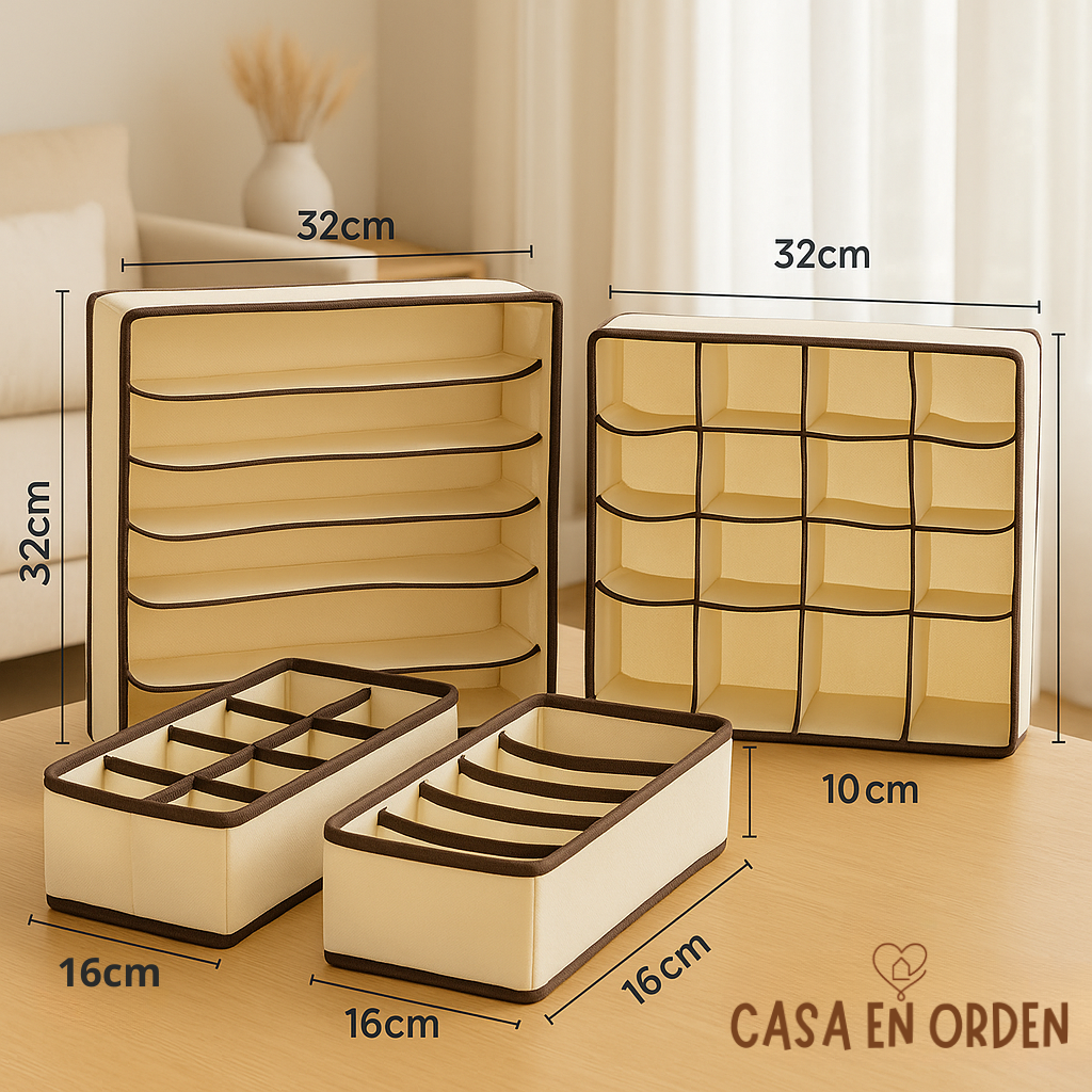 KIT 4 en 1 Organizador + 3 perchas multifuncionales