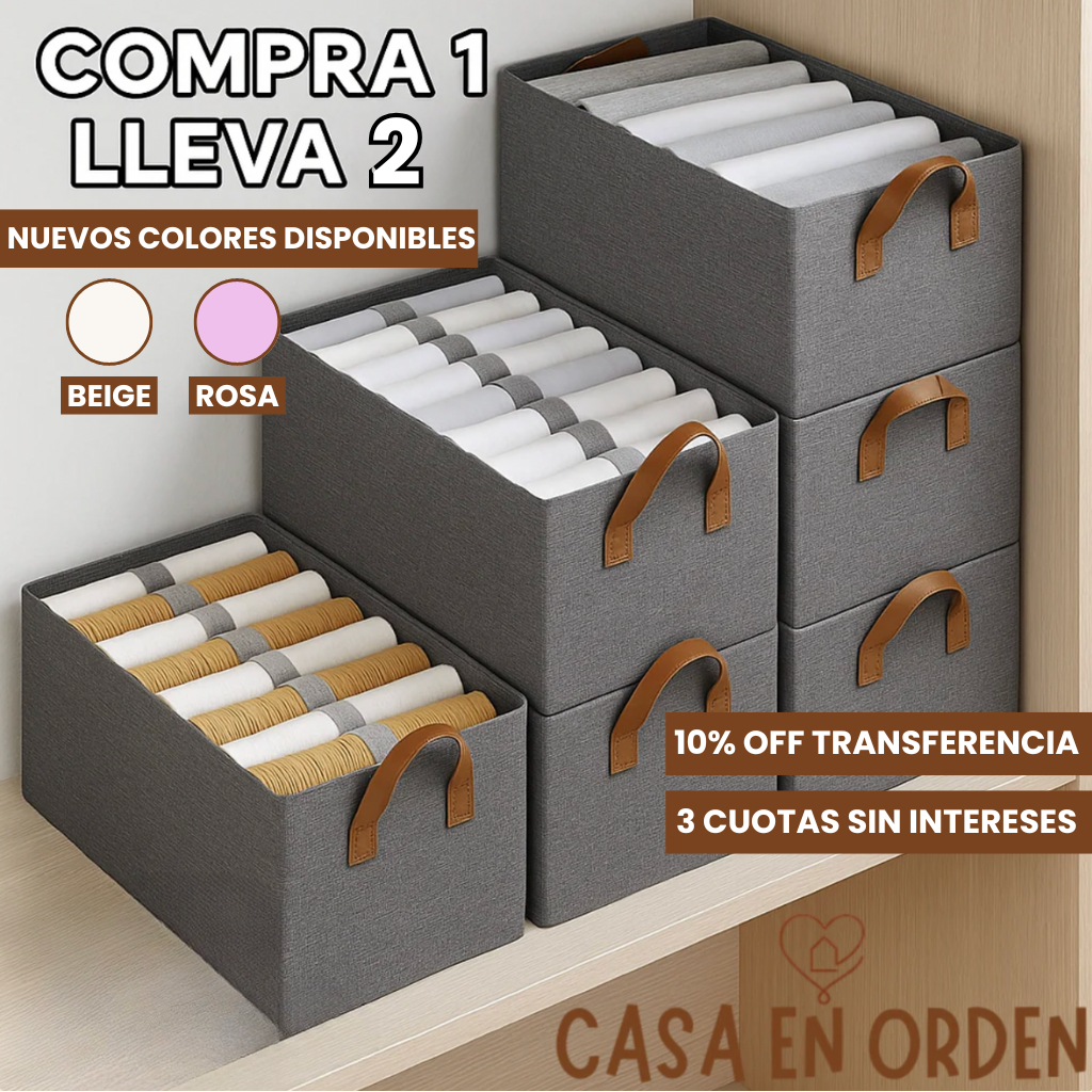 Organizadores de Ropa Plegable (Comprá 1 y llevate 2)